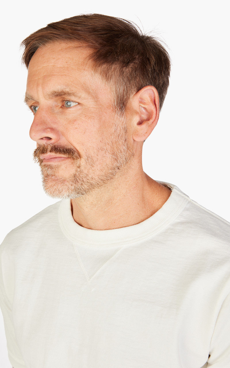 Jackman Dotsume Rib T-Shirt Off White