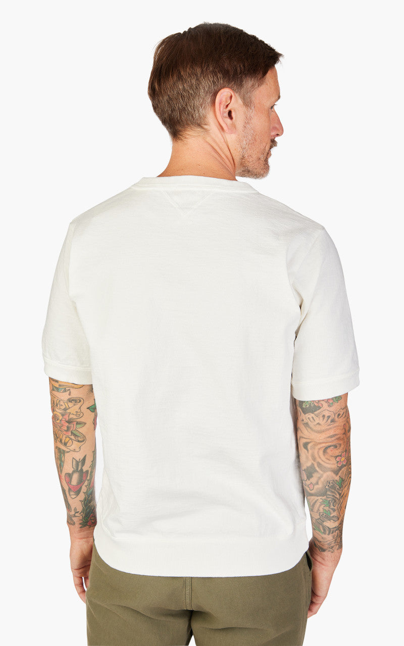 Jackman Dotsume Rib T-Shirt Off White