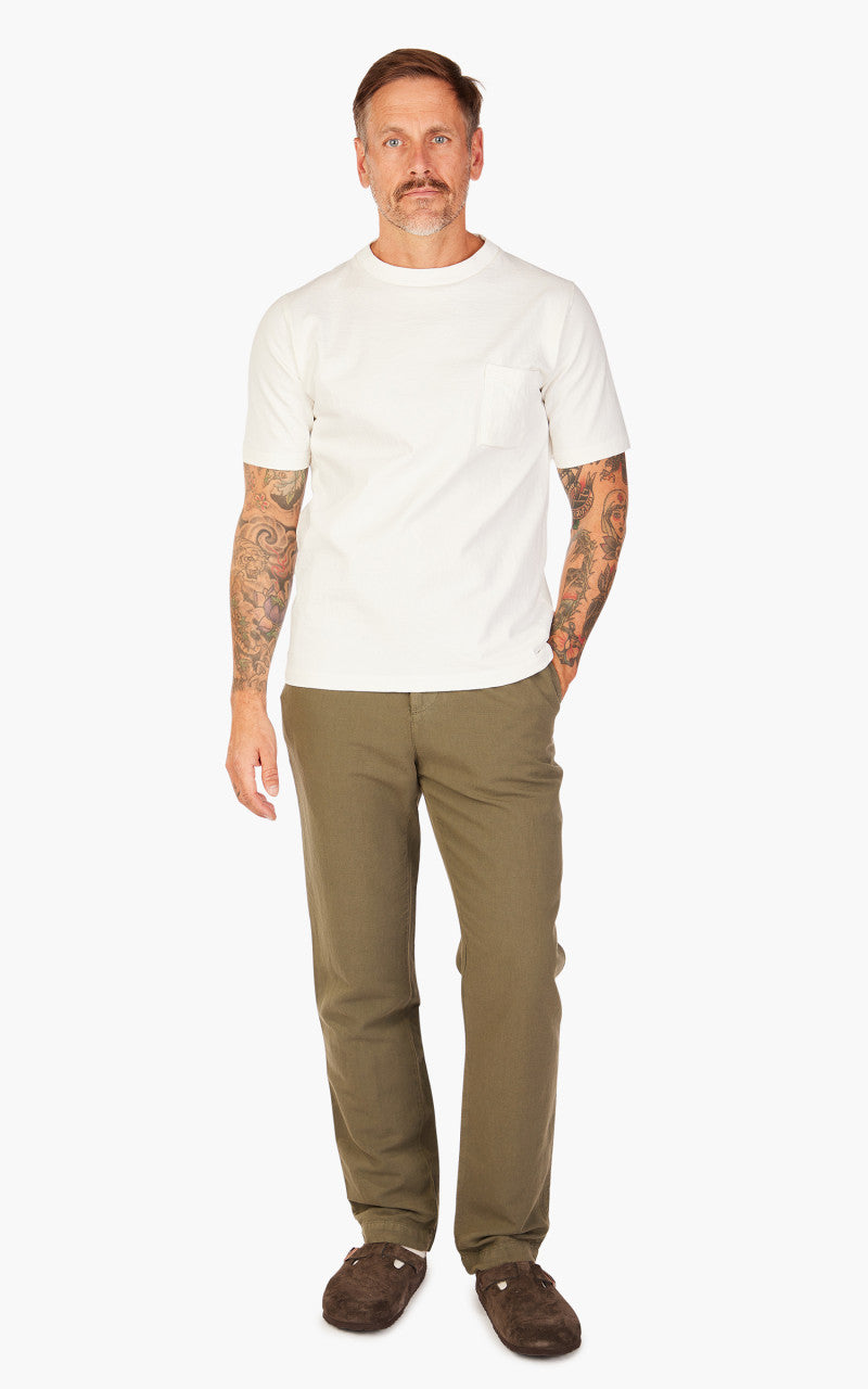 Jackman Dotsume Pocket T-Shirt Off White