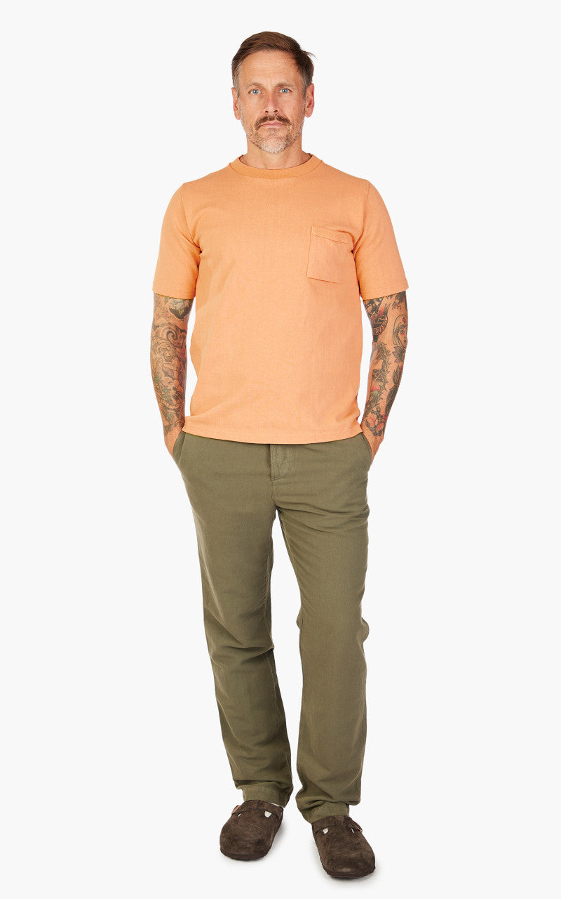 Jackman Dotsume Pocket T-Shirt Coral