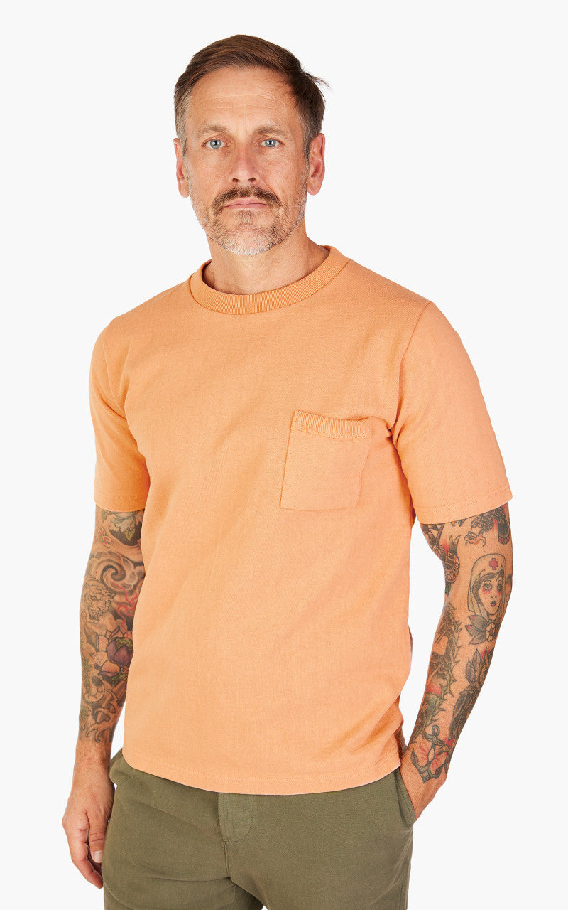 Jackman Dotsume Pocket T-Shirt Coral