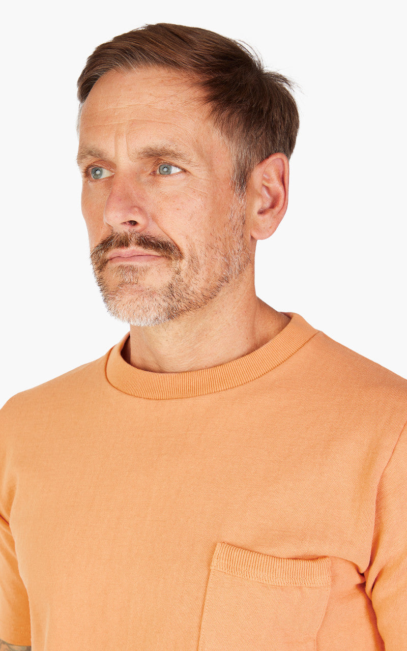 Jackman Dotsume Pocket T-Shirt Coral