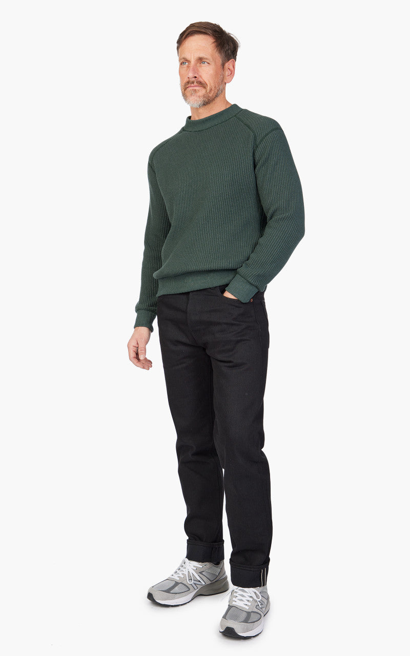 Jackman JM7200 Waffle Midneck Sweatshirt Ivy