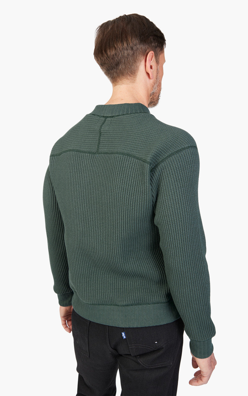 Jackman JM7200 Waffle Midneck Sweatshirt Ivy