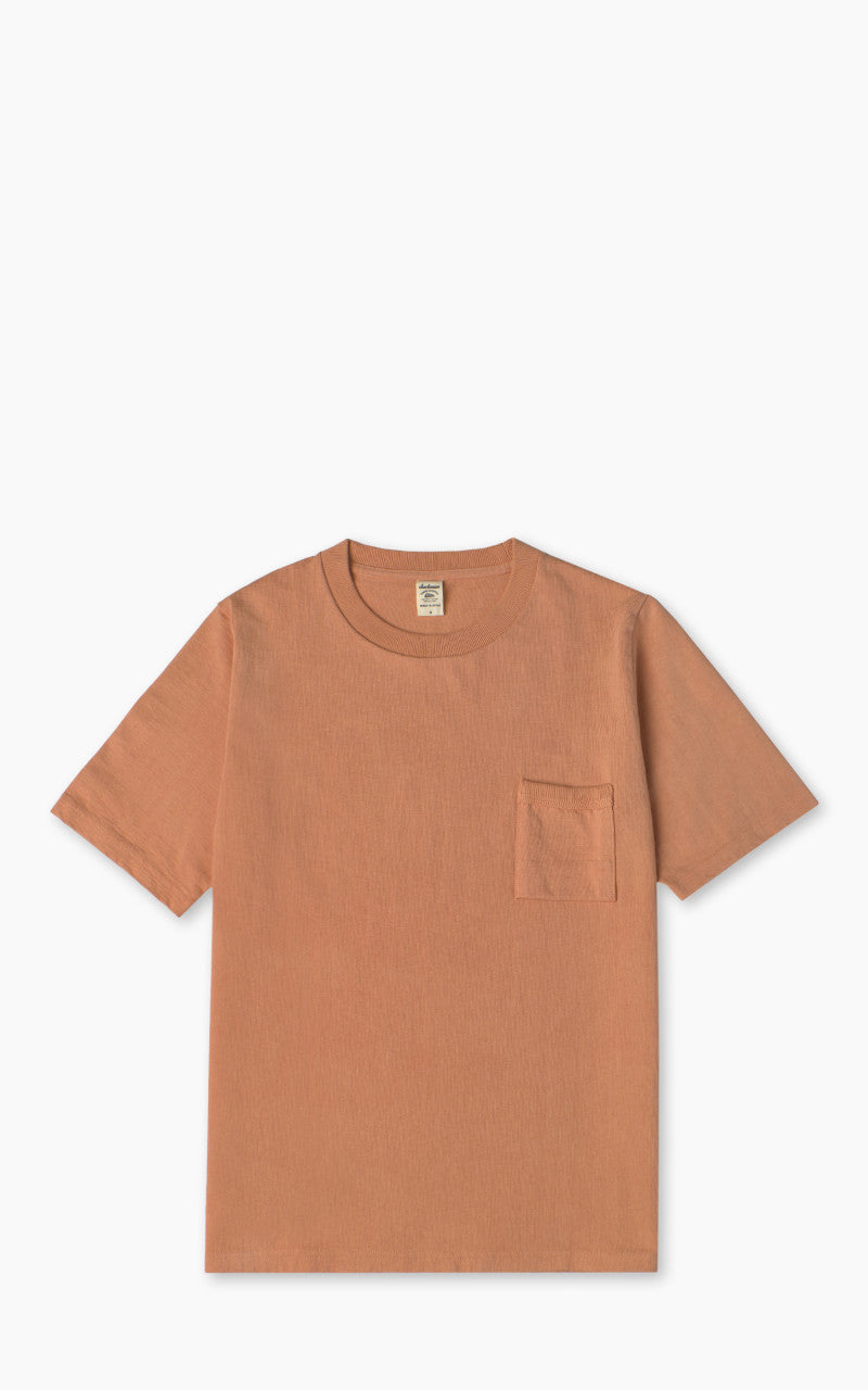 Jackman Dotsume Pocket T-Shirt Coral