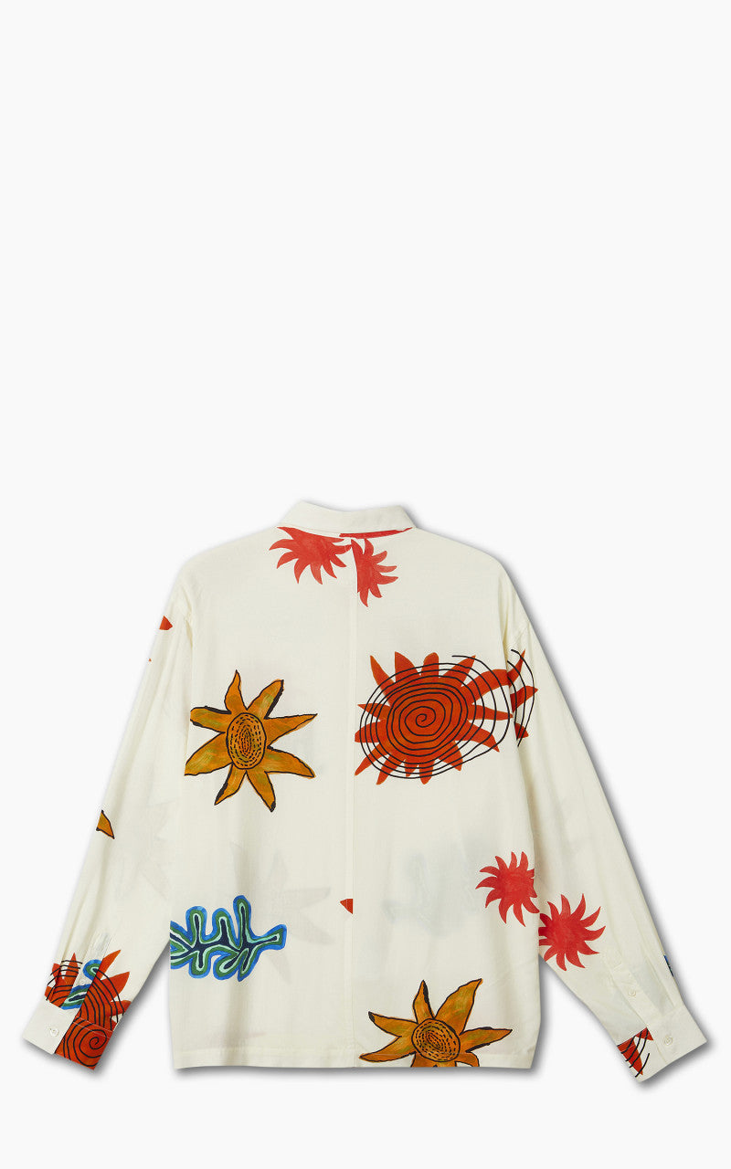 Jacquemus La Chemise Baou Print Beige Arty Sun