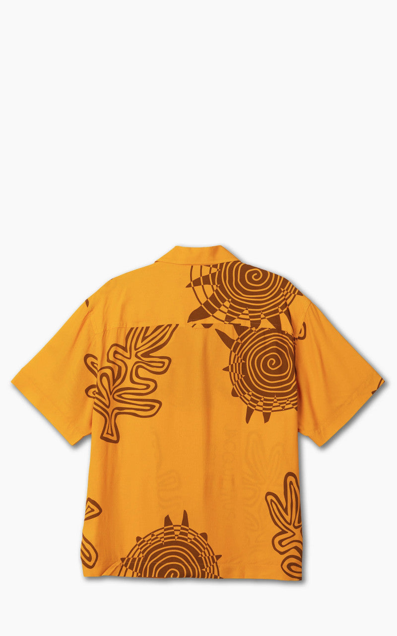 Jacquemus La Chemise Jean Print Orange Arty Sun
