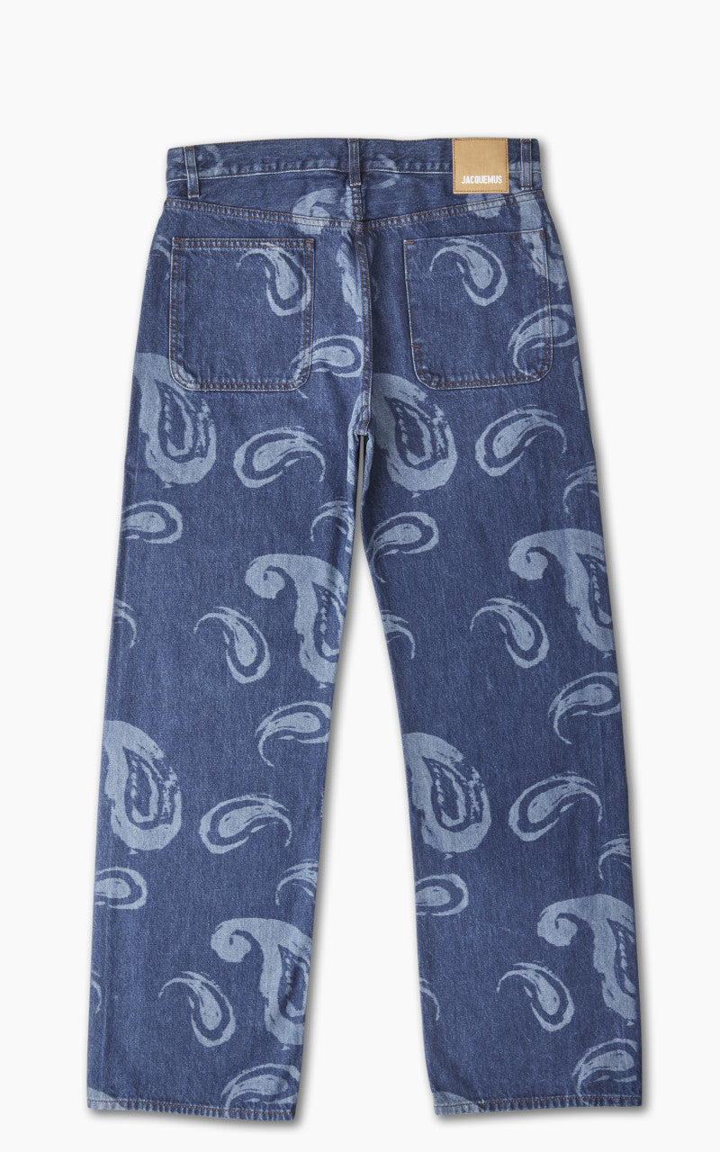 Jacquemus Le De-Nimes Suno Print Blue Paisley