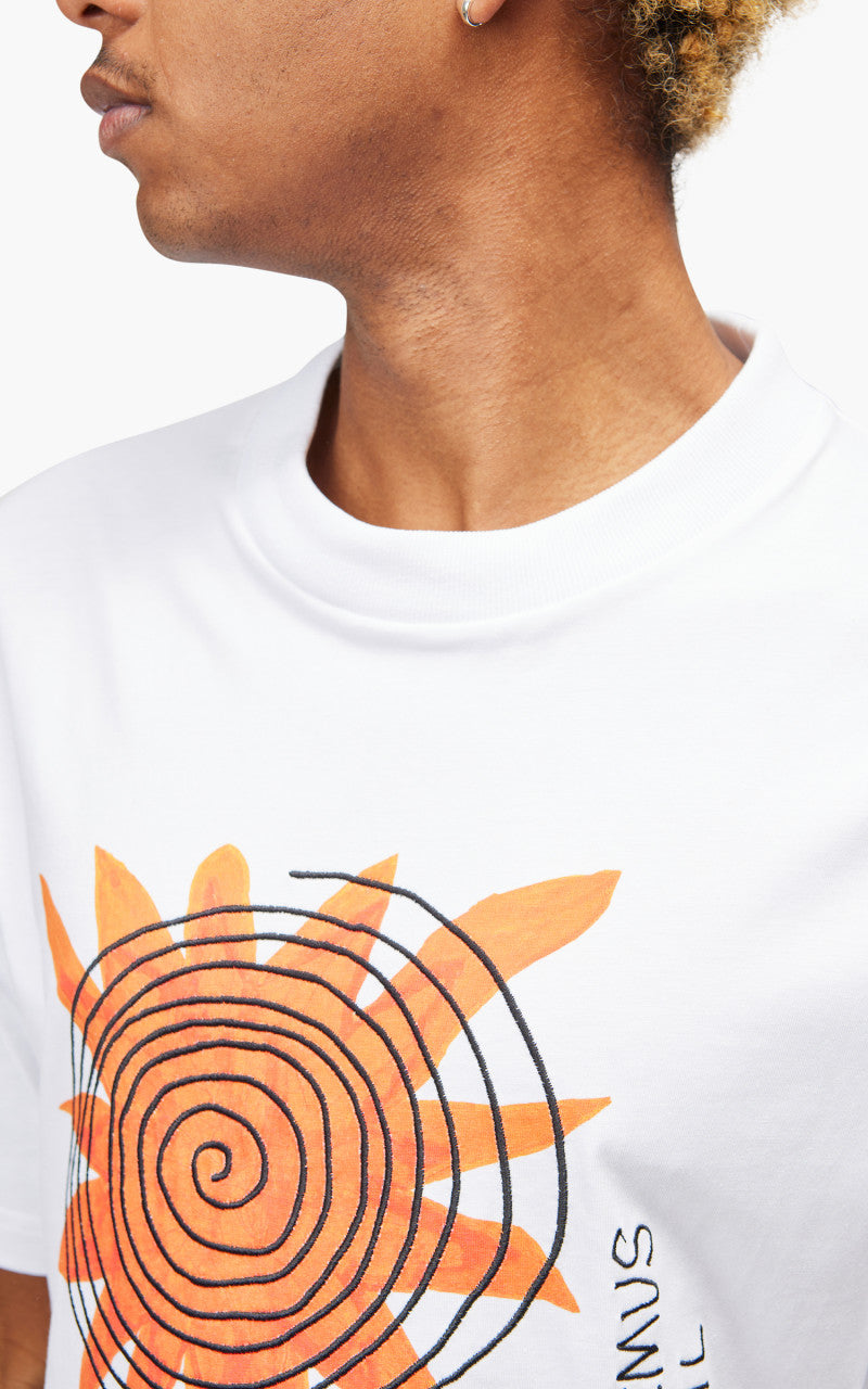 Jacquemus Le T-Shirt Soalheiro Print Arty Leaf White