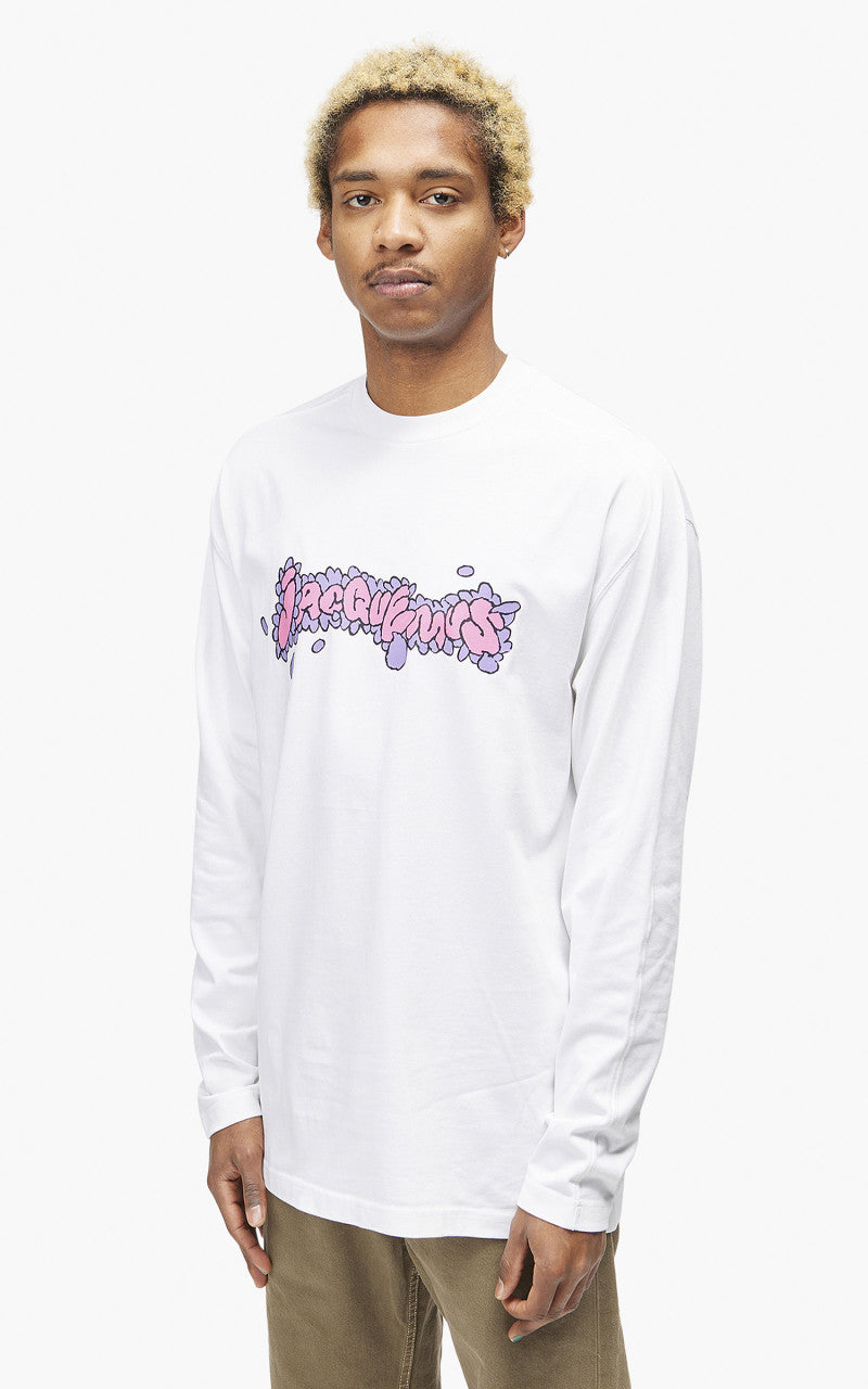 Jacquemus Le T-Shirt Desenho L/S Print Marguerita White