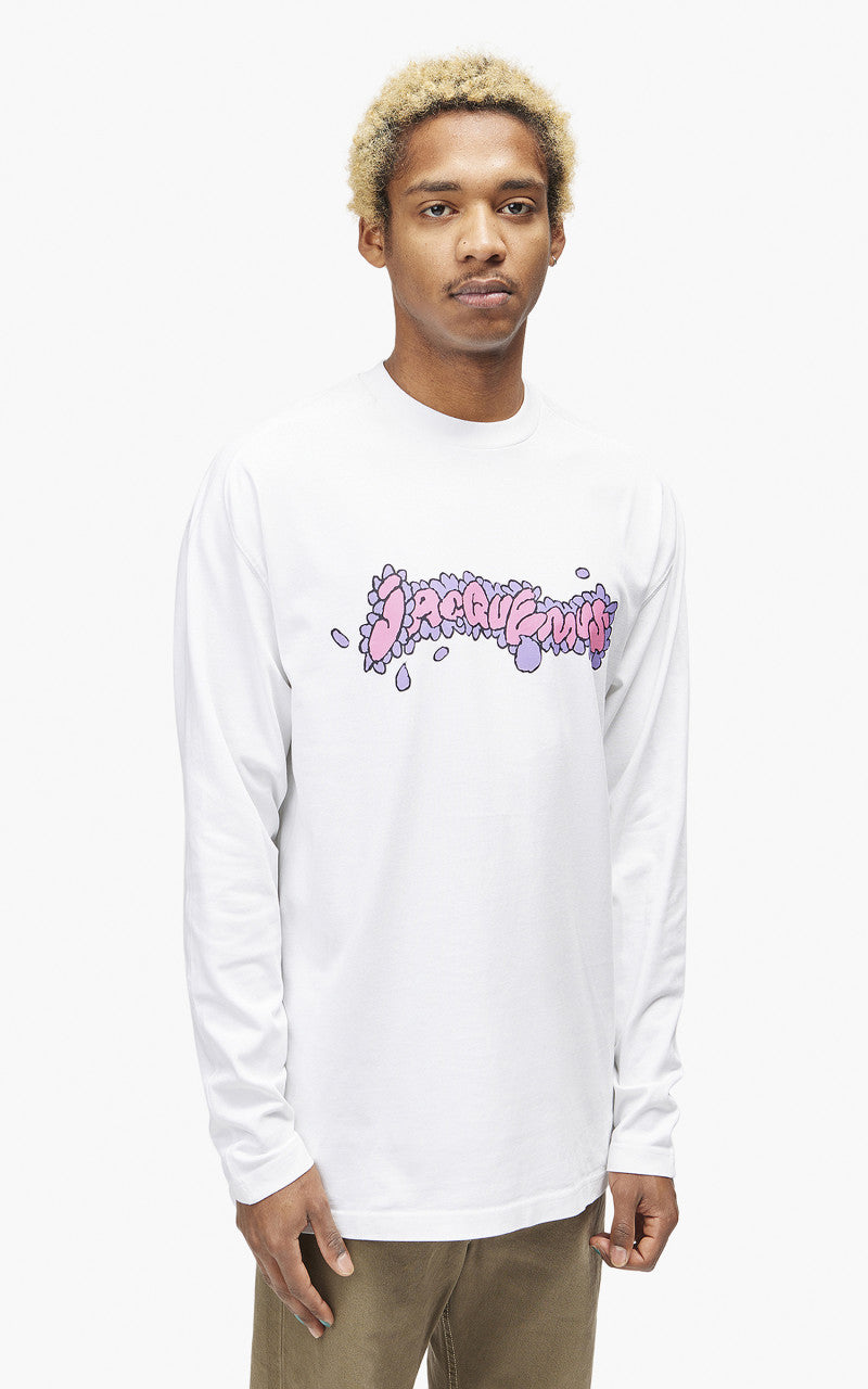 Jacquemus Le T-Shirt Desenho L/S Print Marguerita White