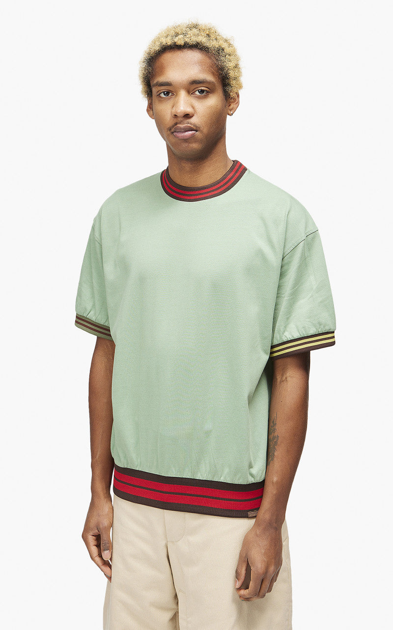 Jacquemus Le T-Shirt Joga Striped Rib Green