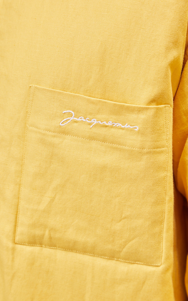 Jacquemus La Chemise Boulanger Puffed Overshirt Yellow