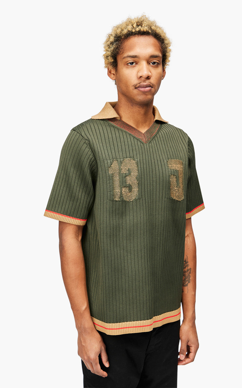 Jacquemus La Maille Treze Jacquemus Team Polo Green