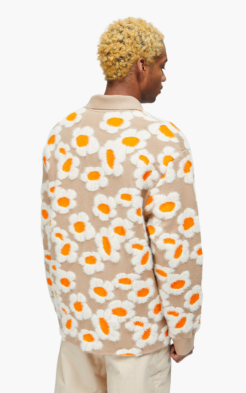 Jacquemus La Chemise Neve Fleurs Brown Flowers 70s