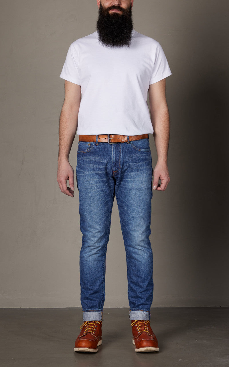 Japan Blue J201 US Cotton Tapered Aging Wash Selvedge 14.8oz