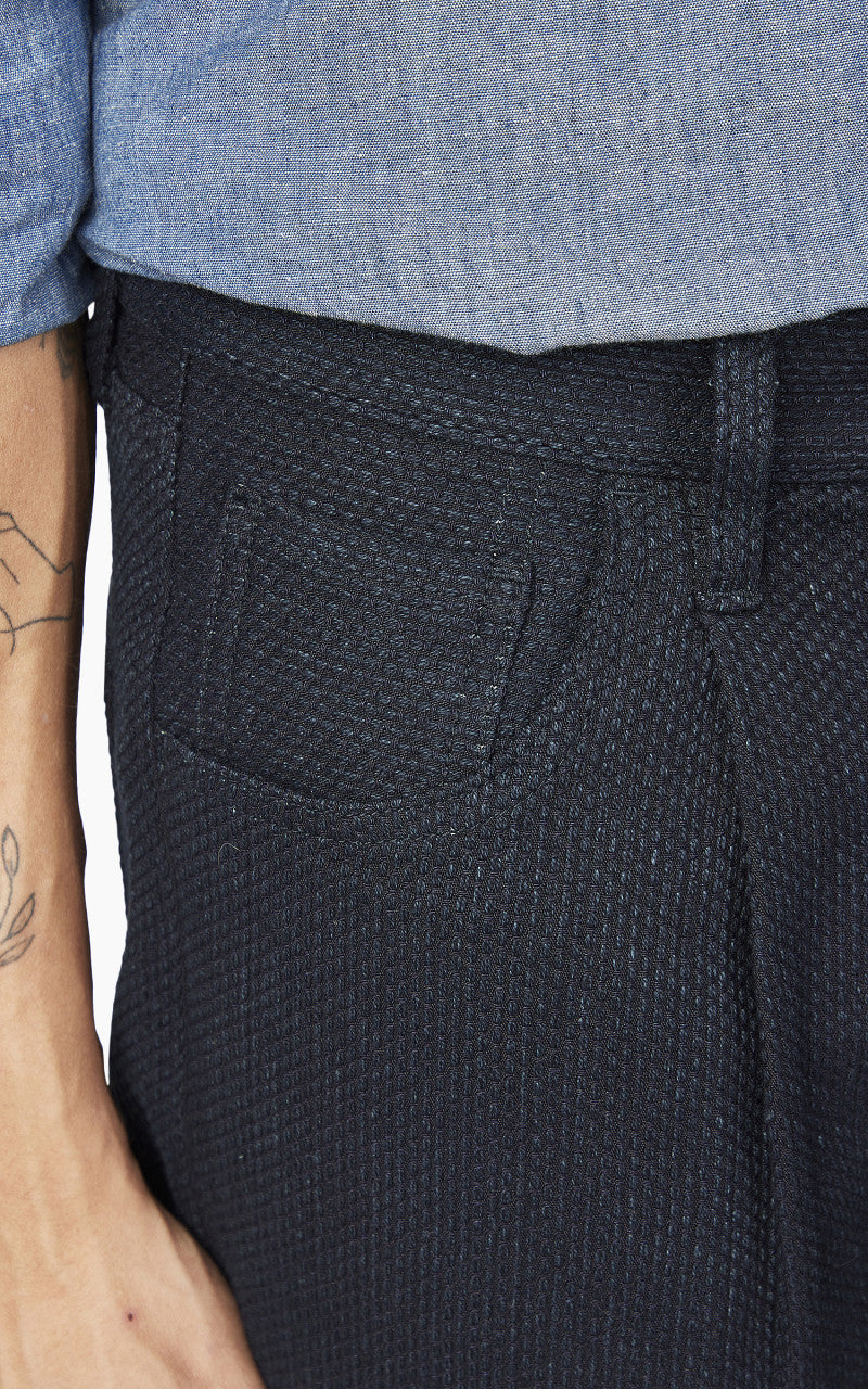 Japan Blue Sashiko Wide Tapered Pants Indigo