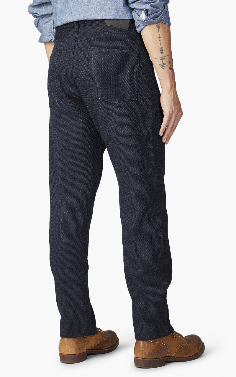 Japan Blue Sashiko Wide Tapered Pants Indigo