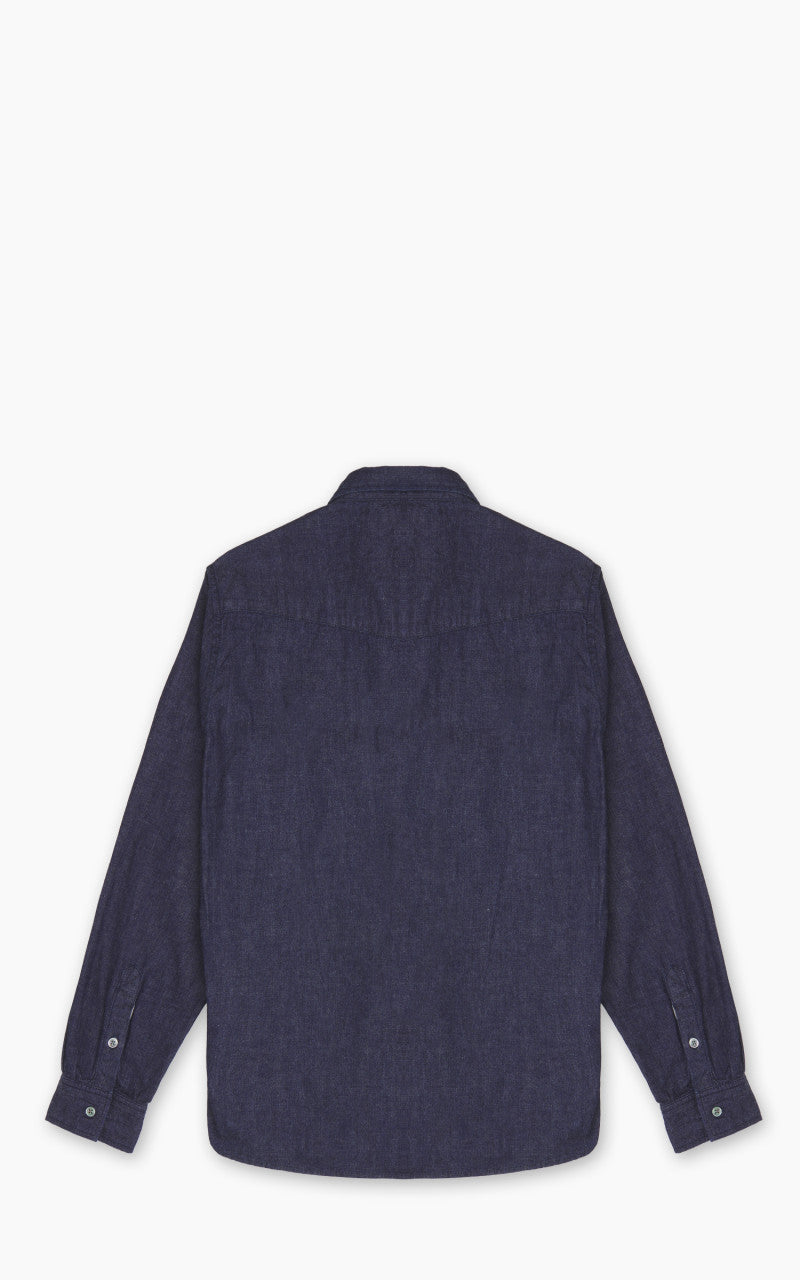 Japan Blue JBLS1043 Cote d’Ivoire Cotton Selvedge Denim Western Shirt Indigo 8oz