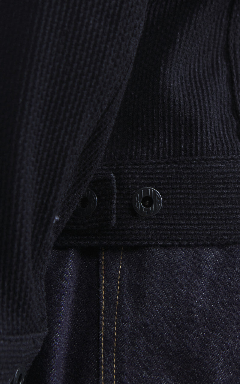 Japan Blue JBGJ1025 Sashiko Type 2 Denim Jacket Black 11oz