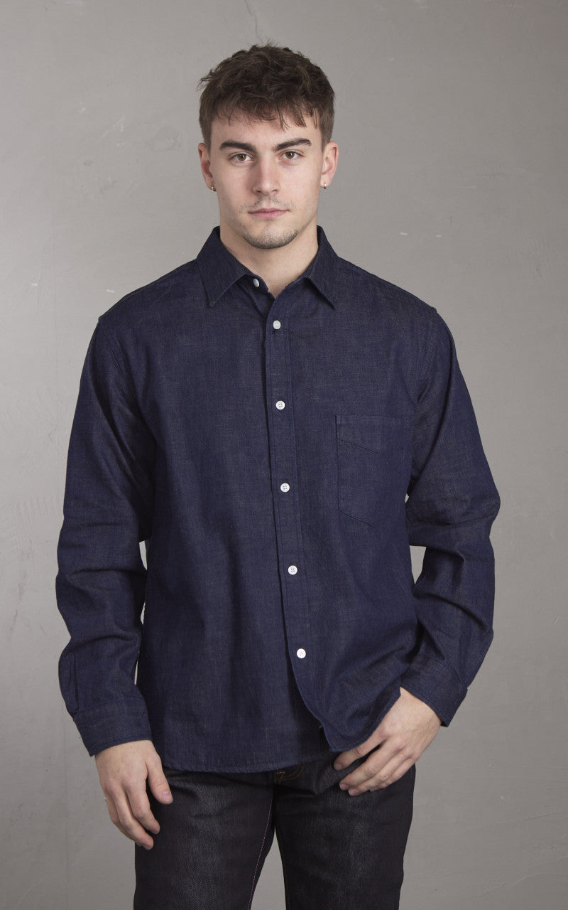 Japan Blue JBLS1010 Denim Shirt Indigo 8oz