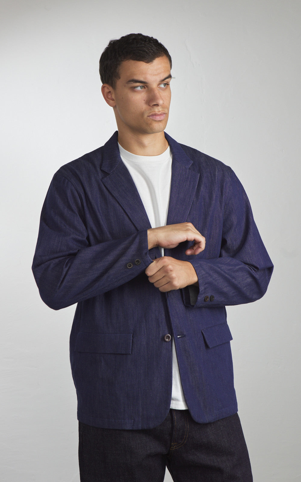 Japan Blue JBOT1291 "Shin-Denim" Tailored Jacket Blue