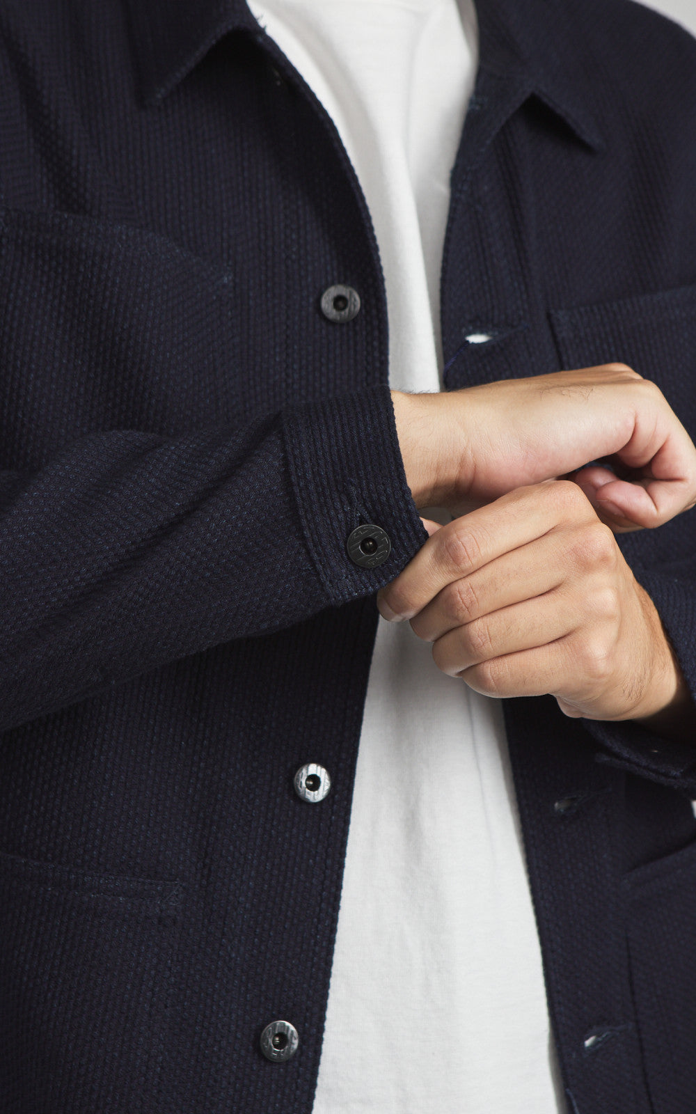 Japan Blue JBOT1304 Sashiko Coverall Jacket Indigo 11oz