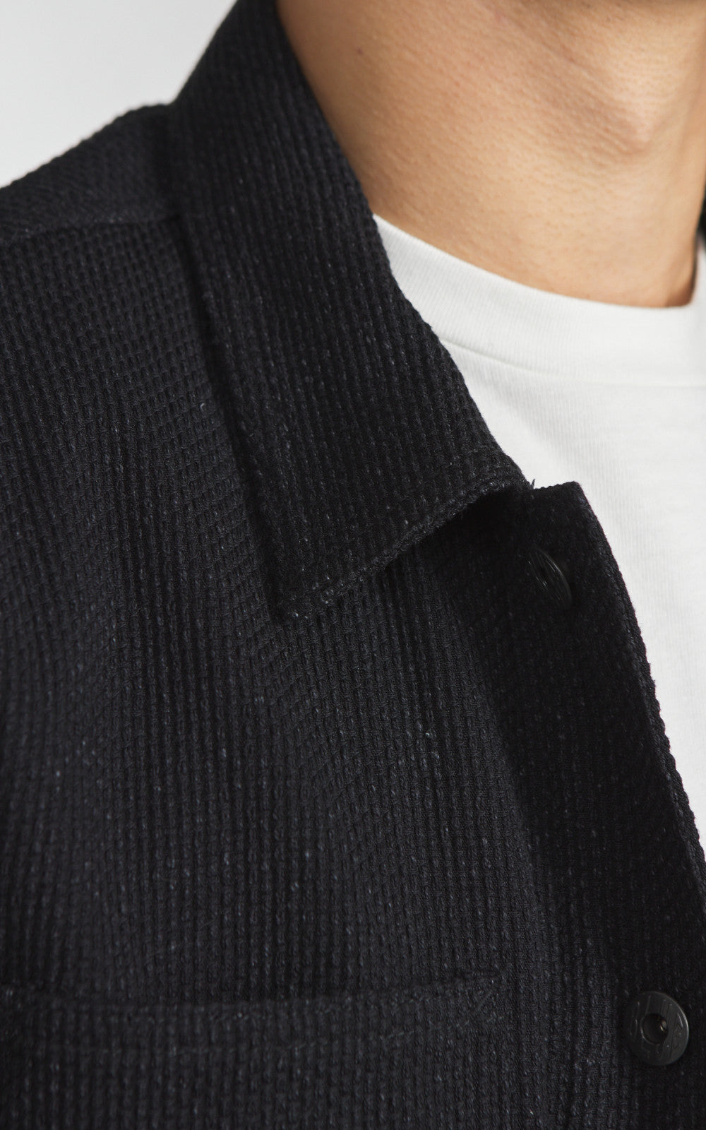 Japan Blue JBOT1324 Sashiko Coverall Jacket Black 11oz