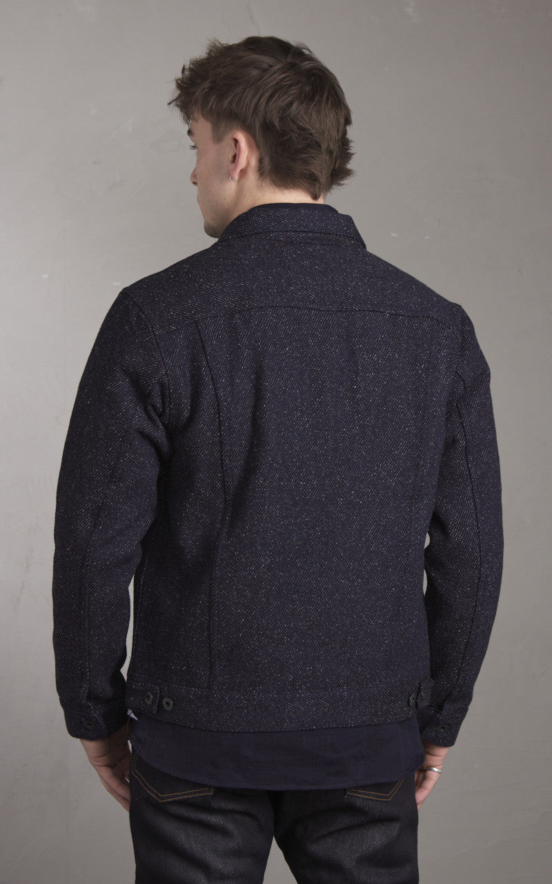 Japan Blue JBGJ1013 Type 2 Tweed Denim Jacket Dark Indigo 12oz