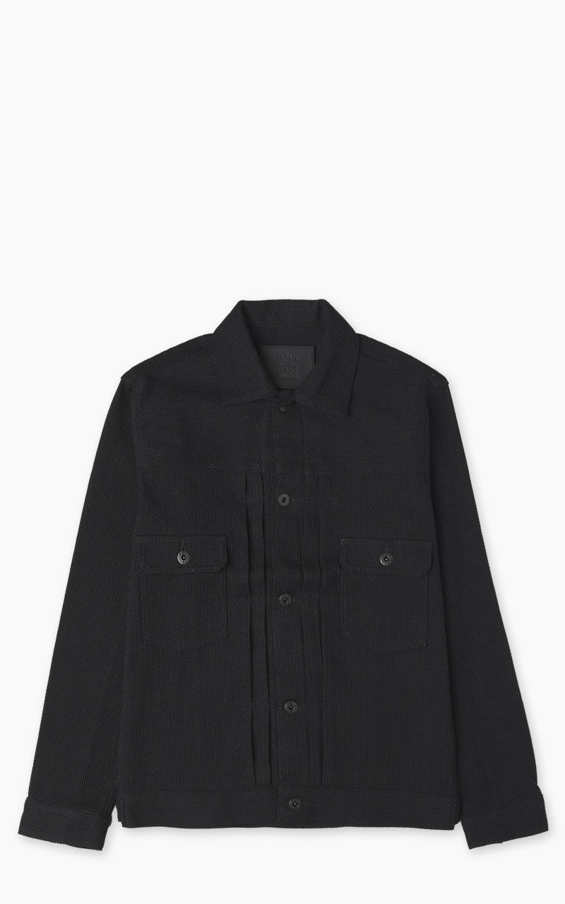 Japan Blue JBGJ1025 Sashiko Type 2 Denim Jacket Black 11oz