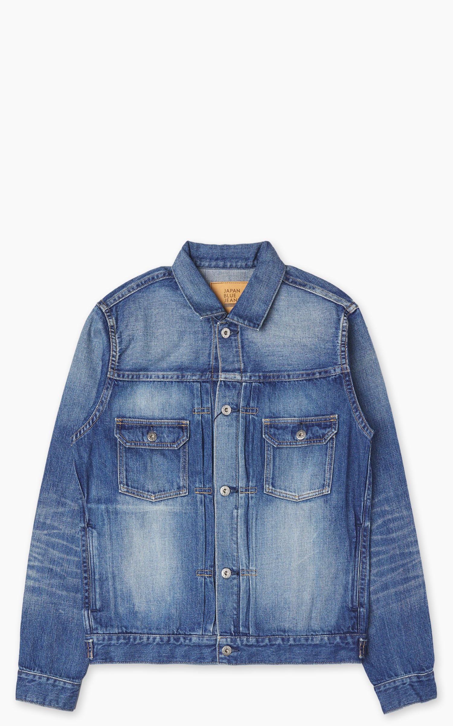 JAPAN DENIMジャパンデニムBICOLOR SLEEVE JACKET Japan Blue JBGJ1071 Type 2 Denim Jacket Medium Indigo 12oz