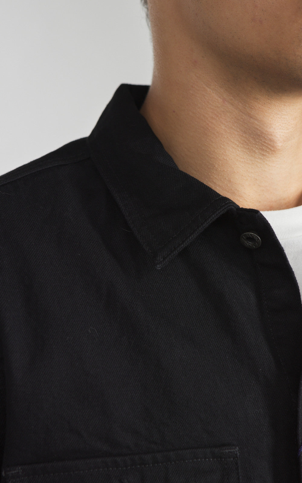 Japan Blue JBLS1017 Denim CPO Shirt Black 13oz