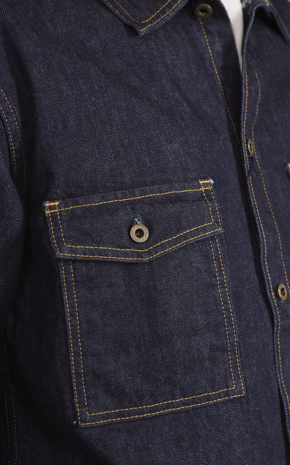 Japan Blue JBLS1017 Denim CPO Shirt Indigo 13oz