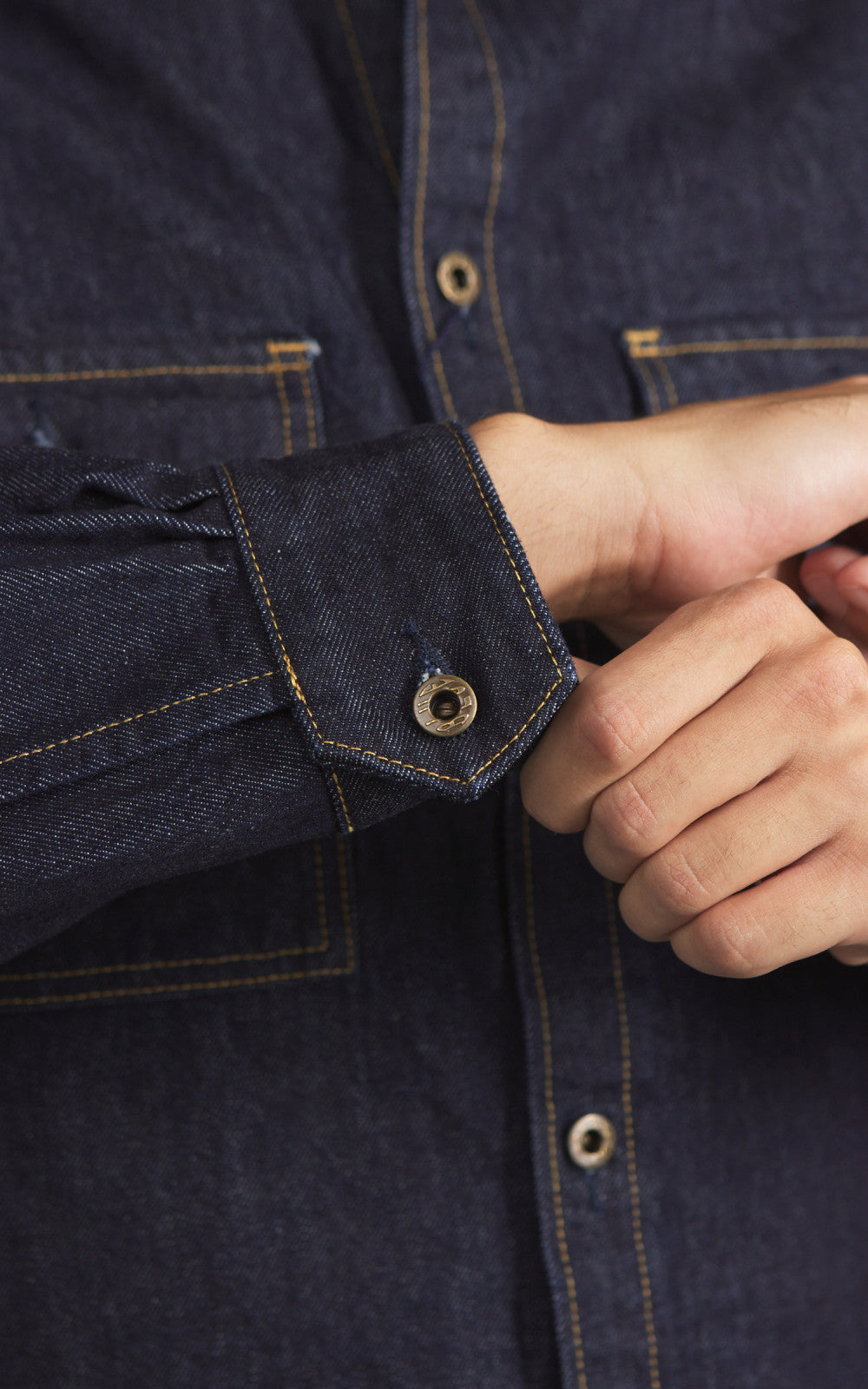 Japan Blue JBLS1017 Denim CPO Shirt Indigo 13oz