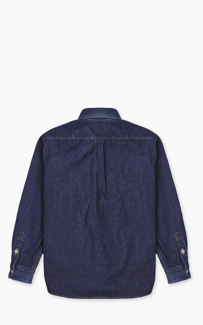 Japan Blue JBLS1049 Denim Shirt Vintage Wash Dark Indigo 13oz