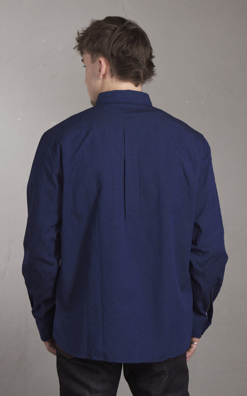Japan Blue Cote d’Ivoire Cotton Selvedge Chambray Shirt Dark Indigo