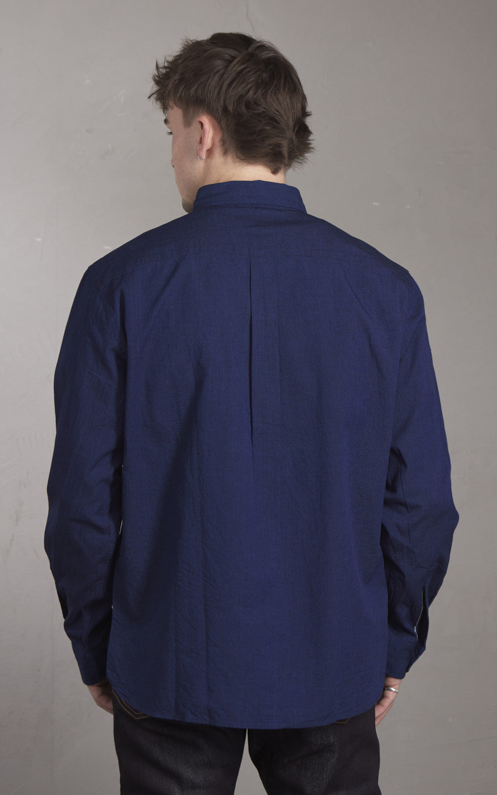 Japan Blue JBLS1042 Cote dIvoire Cotton Selvedge Chambray Shirt Dark Indigo