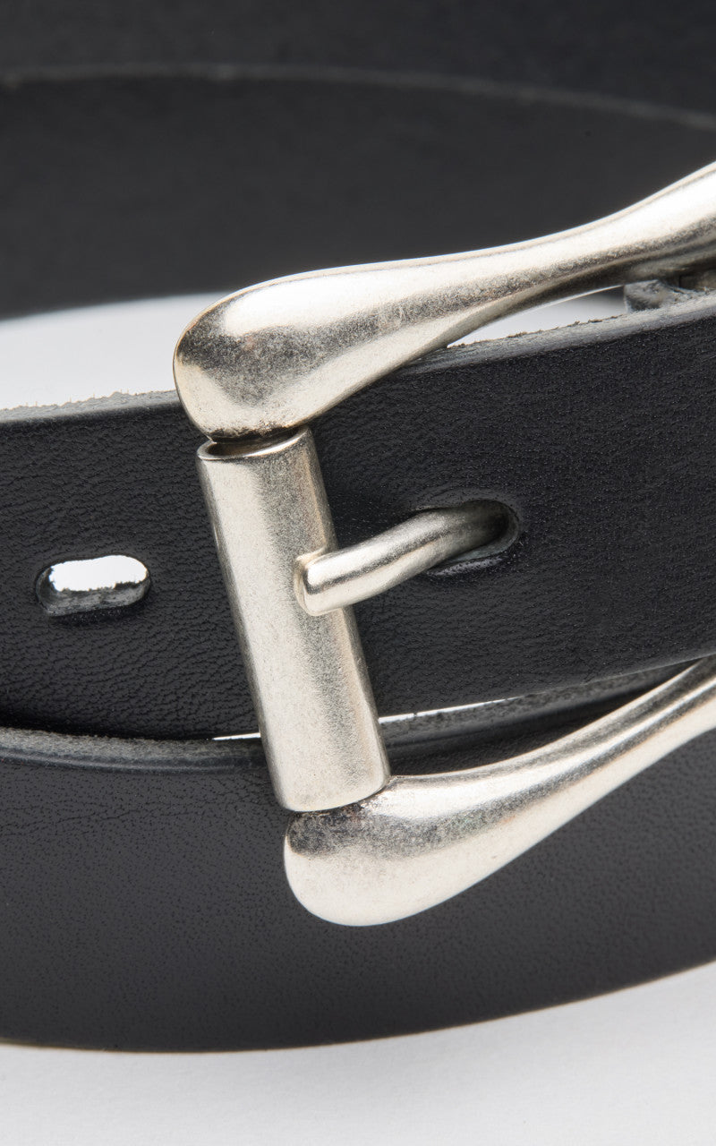 Jean Dessel Simple Buckle Belt Black