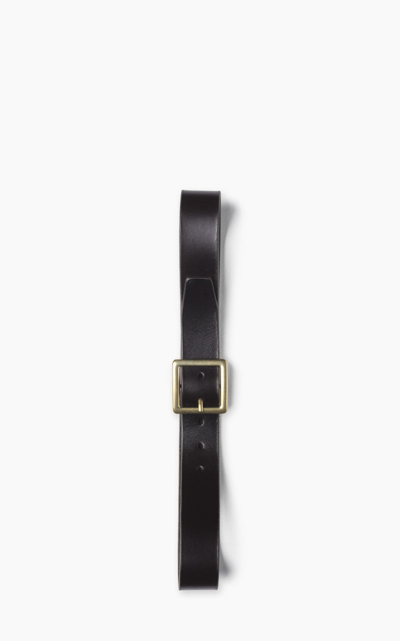 Jean Dessel Heavy Square Buckle Belt 4cm Dark Brown