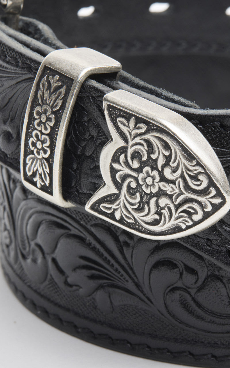 Jean Dessel Western Belt Zamac Buckle Ornaments Black