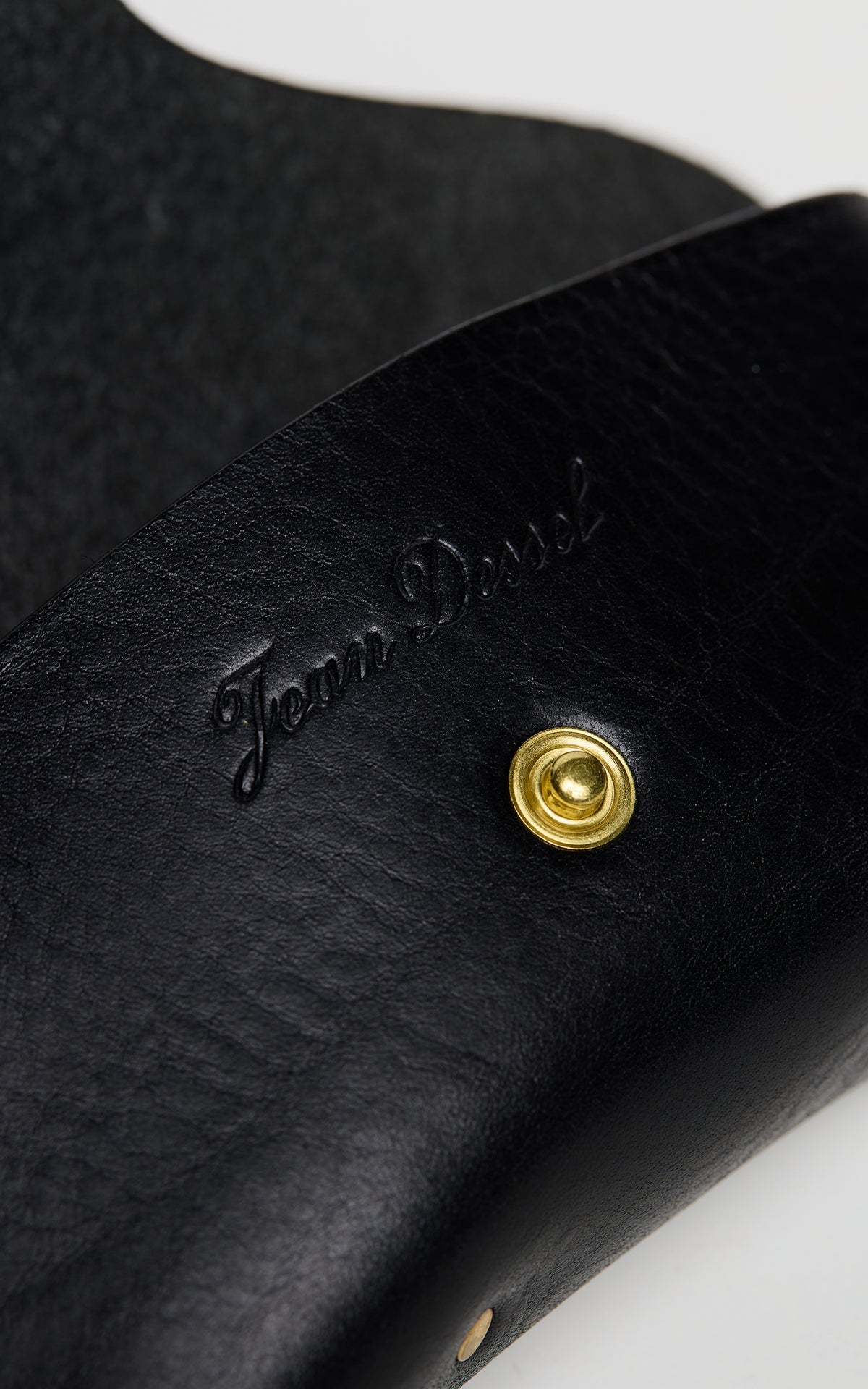 Jean Dessel Leather Eyeglass Case Black