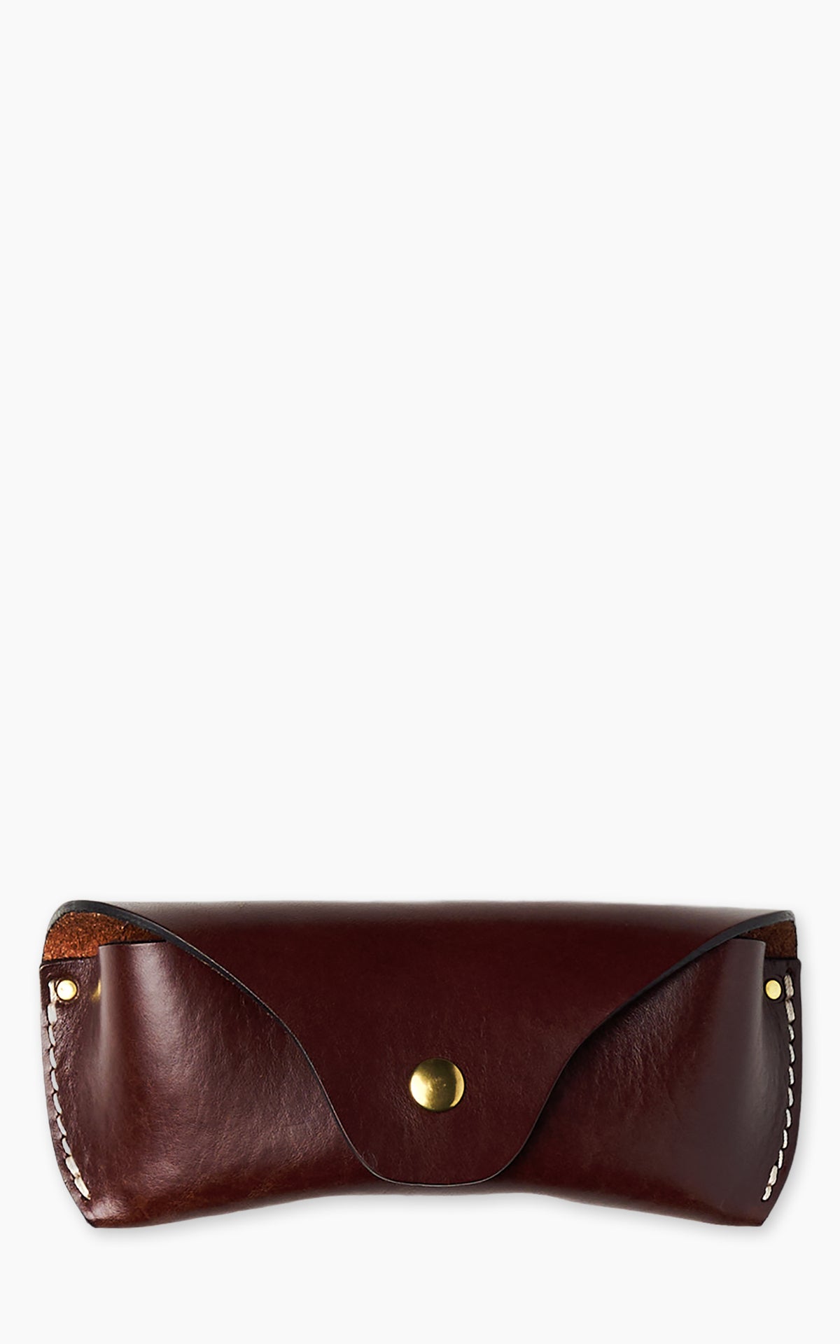 Jean Dessel Leather Eyeglass Case Brown