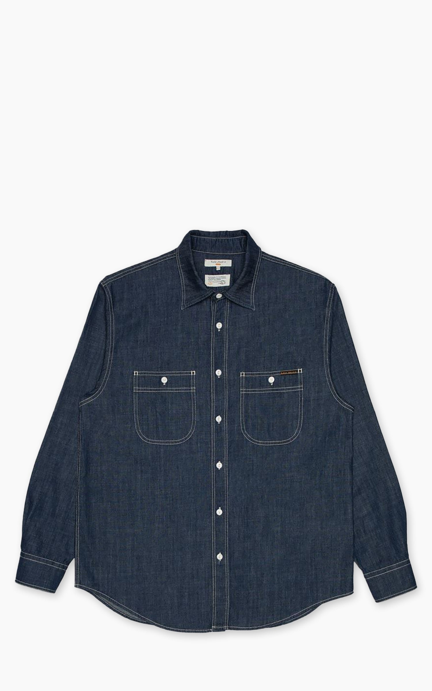 Nudie Jeans Julian Denim Shirt Rinsed