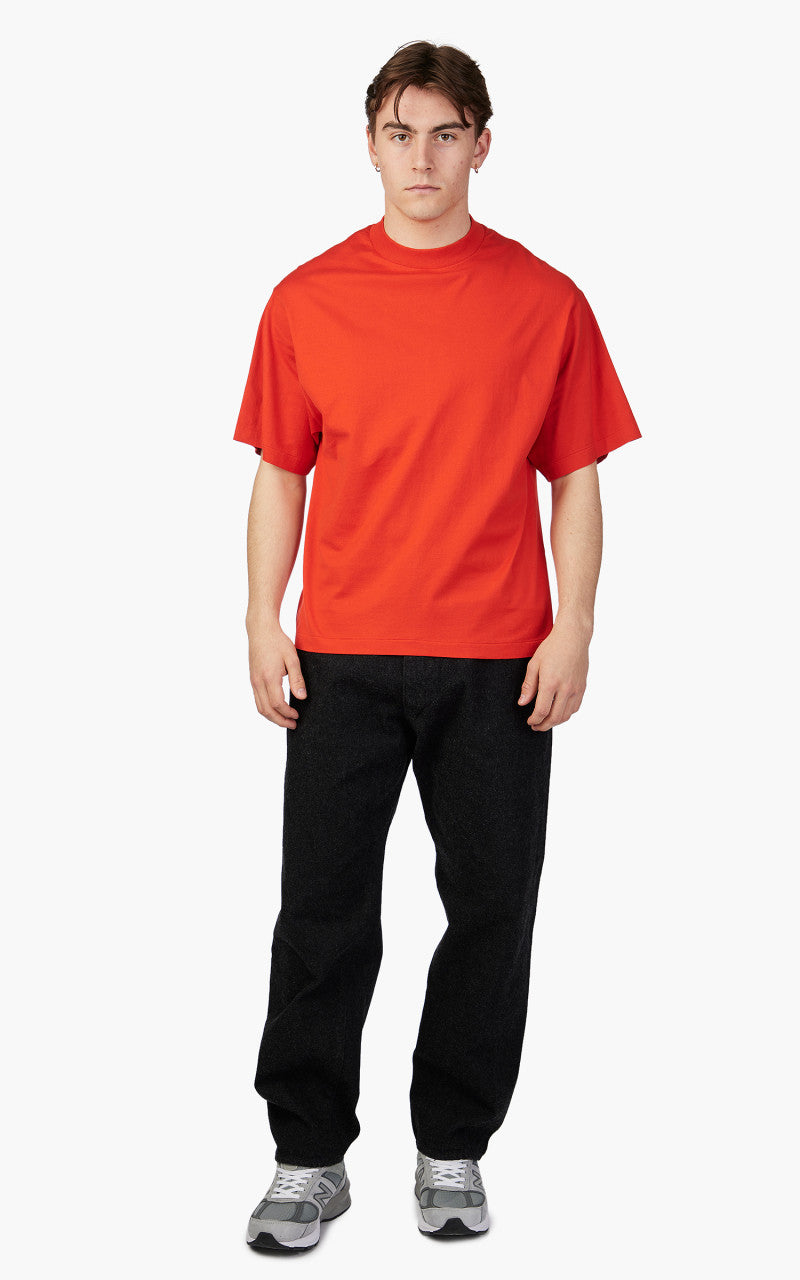 Kaptain Sunshine Suvin Supima Tube Tee Light Vermilion