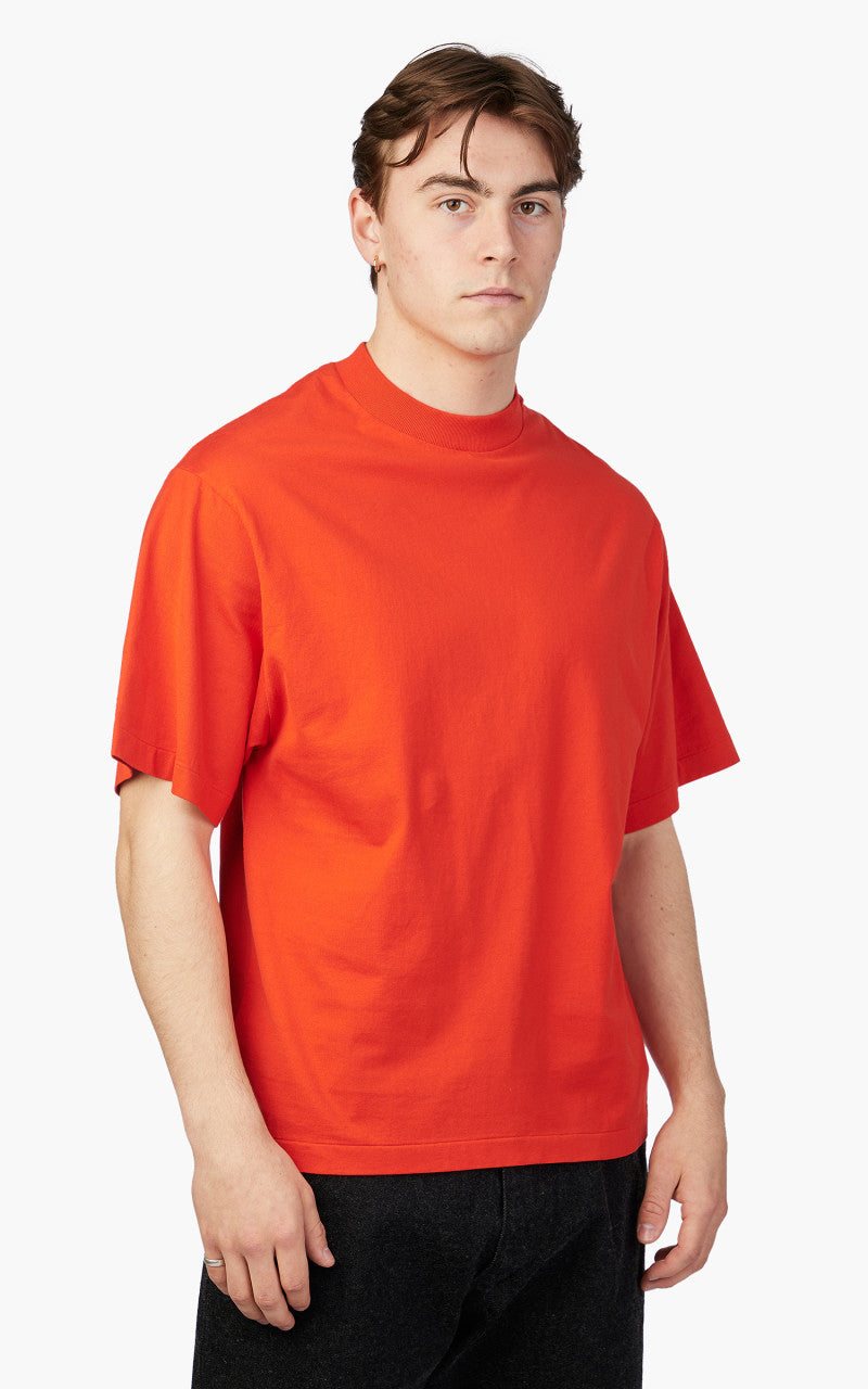 Kaptain Sunshine Suvin Supima Tube Tee Light Vermilion