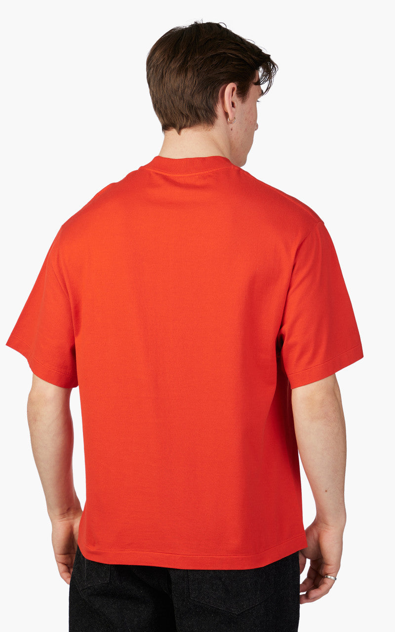 Kaptain Sunshine Suvin Supima Tube Tee Light Vermilion