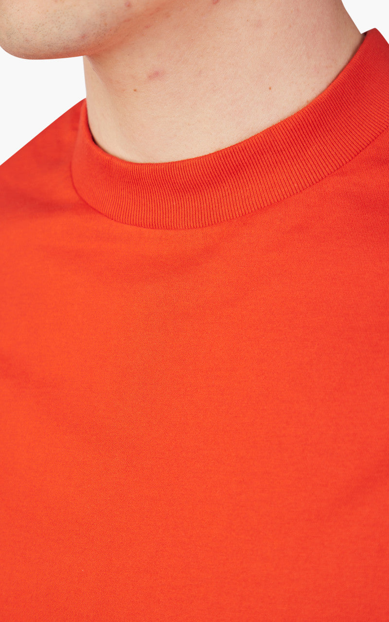 Kaptain Sunshine Suvin Supima Tube Tee Light Vermilion