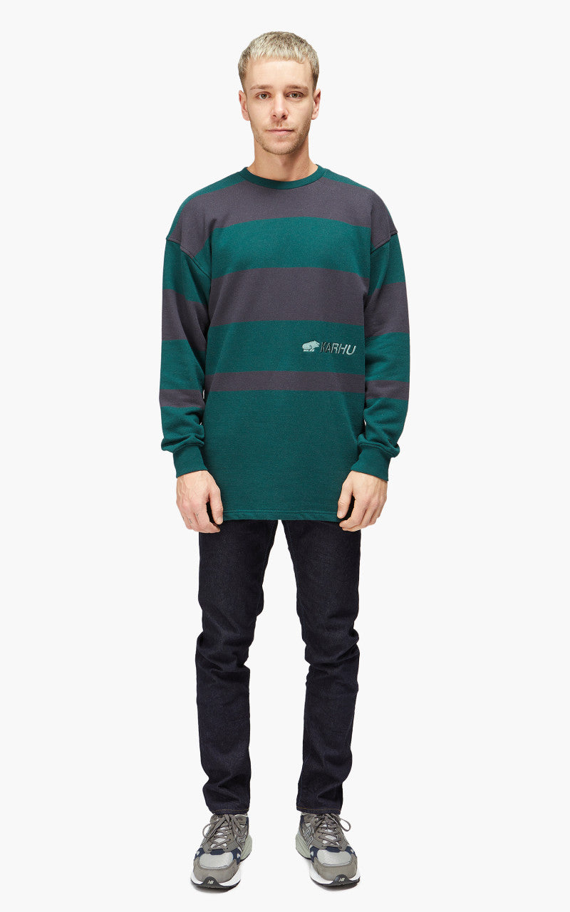 Karhu Uni Striped Sweatshirt June Bug/India Ink