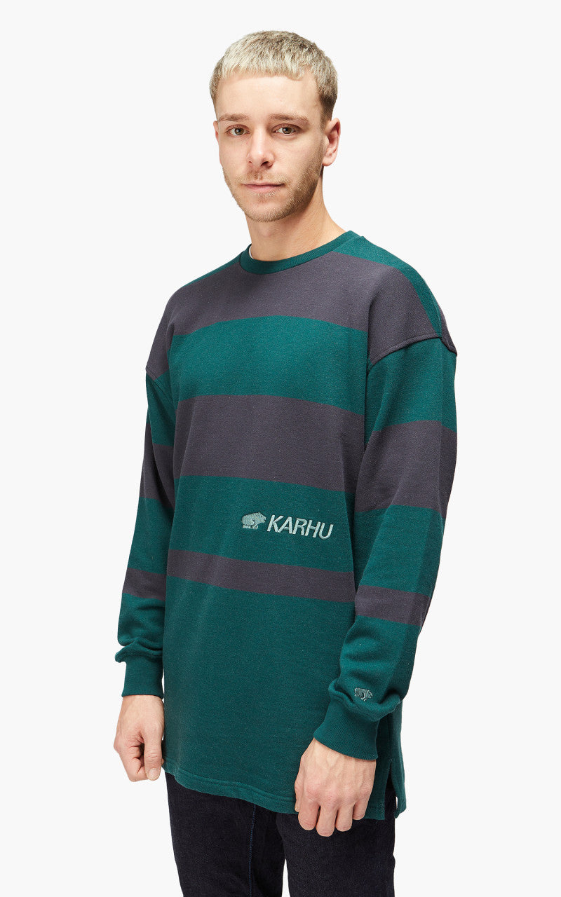 Karhu Uni Striped Sweatshirt June Bug/India Ink