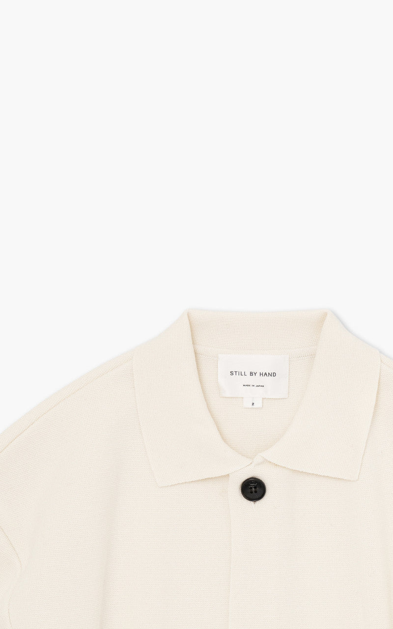 Still By Hand Milano Rib Cardigan Ivory